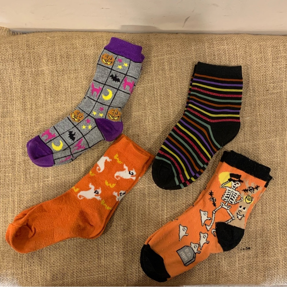 Halloween Socks, 4 pair assortment
